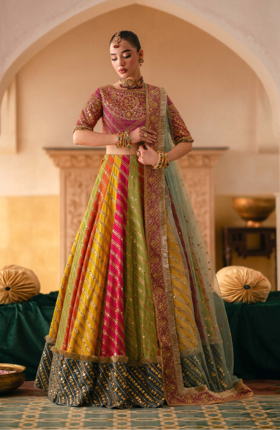 Maryum N Maria | Gul Posh Wedding Formals | SITARA BEGUM - MS40064 - House Of Hania