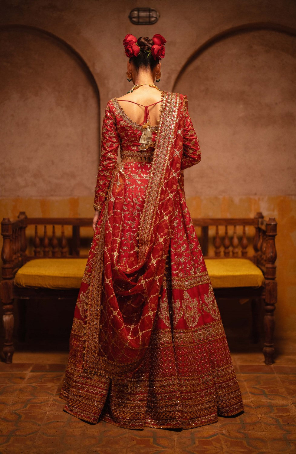 Maryum N Maria | Gul Posh Wedding Formals | ZAIB UN NISA - MS40065 - House Of Hania