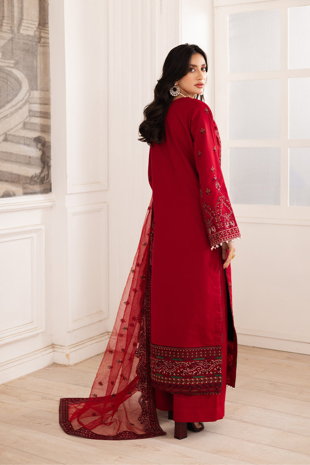 Maryum N Maria | Mira Luxury Lawn | GULMAR - FS50100 - House Of Hania