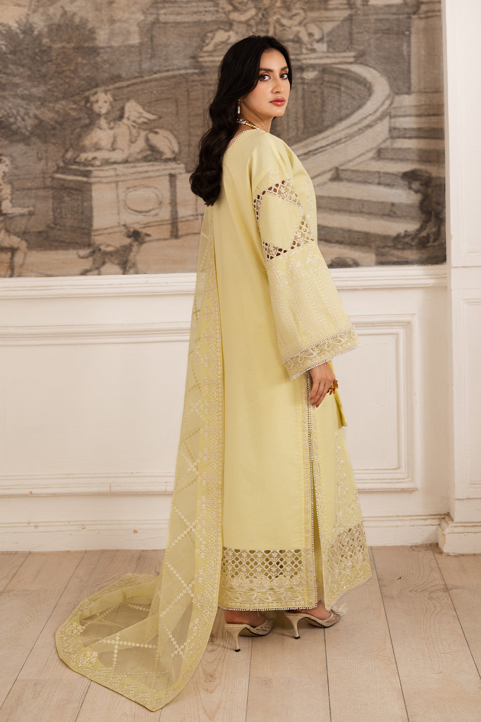 Maryum N Maria | Mira Luxury Lawn | HAYAT - FS50104 - House Of Hania