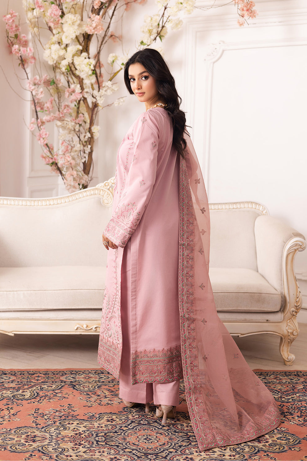 Maryum N Maria | Mira Luxury Lawn | MEHAR - FS50102 - House Of Hania