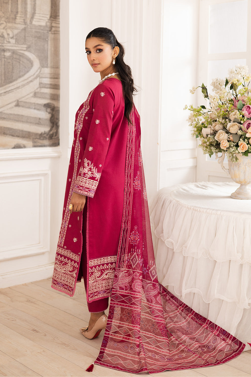 Maryum N Maria | Mira Luxury Lawn | NARGES - FS50108 - House Of Hania