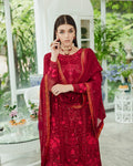 Maryum n Maria | Freesia Ariya Formals | SW23-506 - Crimson - Shadi - House Of Hania