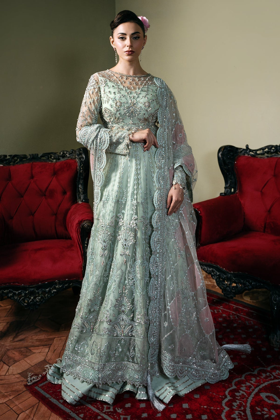 Mina Kashif | Kahani Formals | Zarpash - House Of Hania