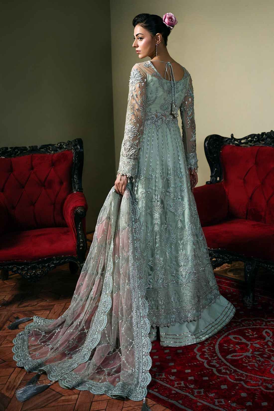 Mina Kashif | Kahani Formals | Zarpash - House Of Hania
