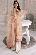 Motifz-3391-LENTERNITE EMBROIDERED SILK NET - House Of Hania