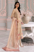 Motifz-3391-LENTERNITE EMBROIDERED SILK NET - House Of Hania