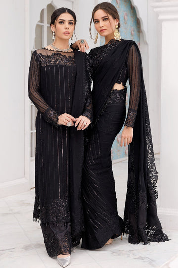 Motifz-3463-OPAL EMBROIDERED BEMBERG CHIFFON - House Of Hania