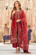 Motifz-4116-YAREN EMBROIDERED BEMBERG CHIFFON - House Of Hania