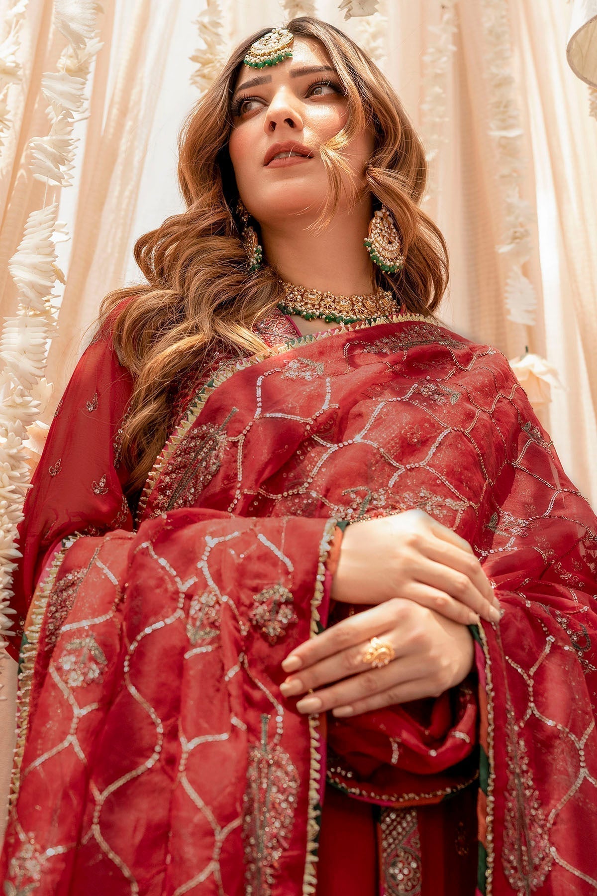 Motifz-4116-YAREN EMBROIDERED BEMBERG CHIFFON - House Of Hania