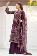 Motifz-4118-CLAUDIA EMBROIDERED BEMBERG CHIFFON - House Of Hania