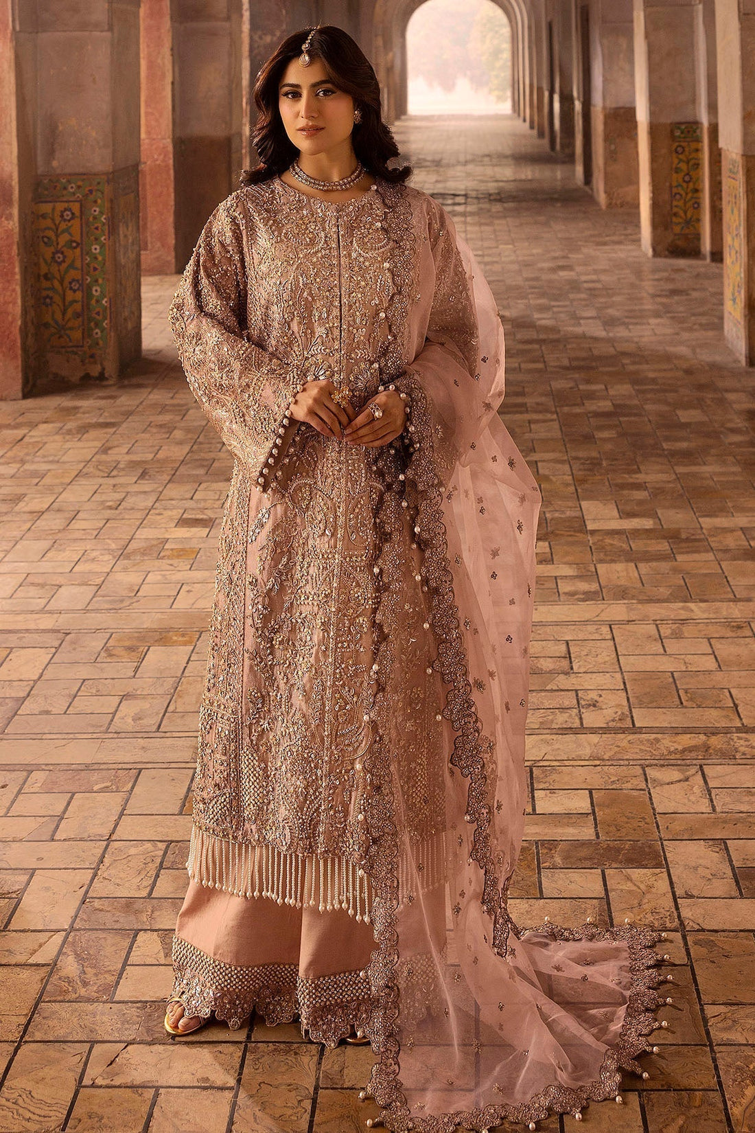 Motifz | Bridal Couture | 0012-MAYASA EMBROIDERED MESSORI STITCHED - House Of Hania