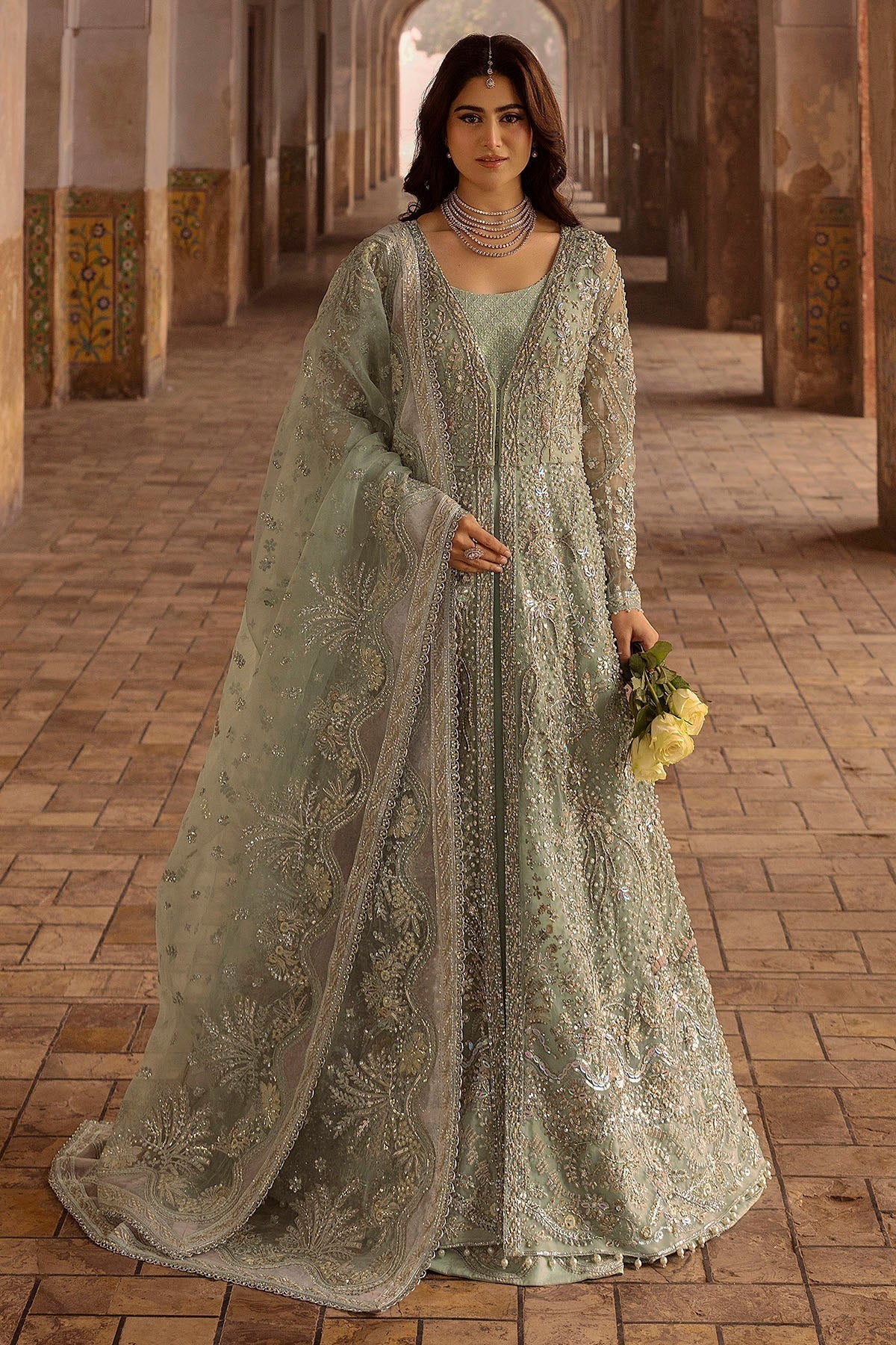 Motifz | Bridal Couture | 0015-MEHTAB EMBROIDERED ORGANZA STITCHED - House Of Hania