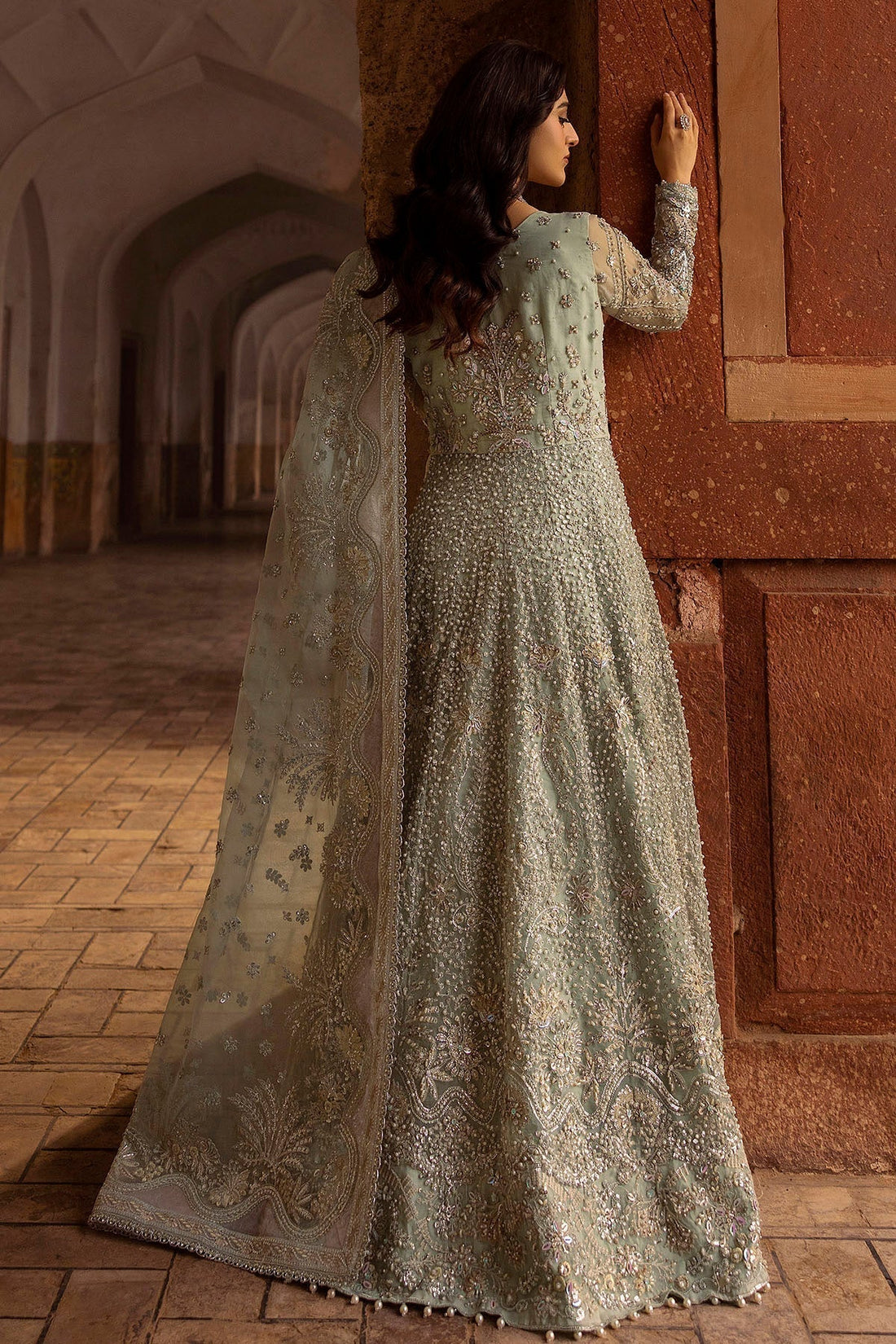 Motifz | Bridal Couture | 0015-MEHTAB EMBROIDERED ORGANZA STITCHED - House Of Hania