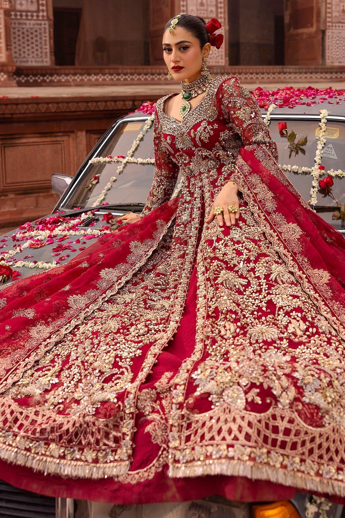 Motifz | Bridal Couture | 0019-SHANARA EMBROIDERED ORGANZA STITCHED - House Of Hania