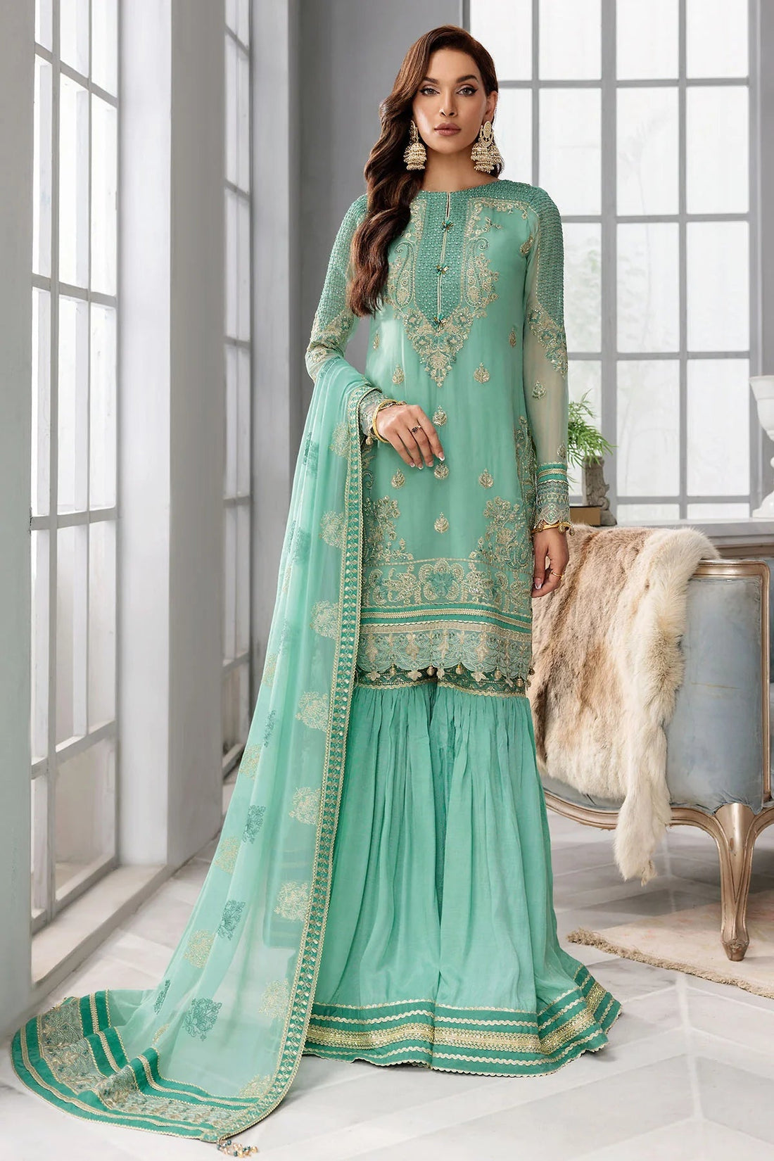 Motifz | Premium Embroidered Formals 24 | 3396 - House Of Hania