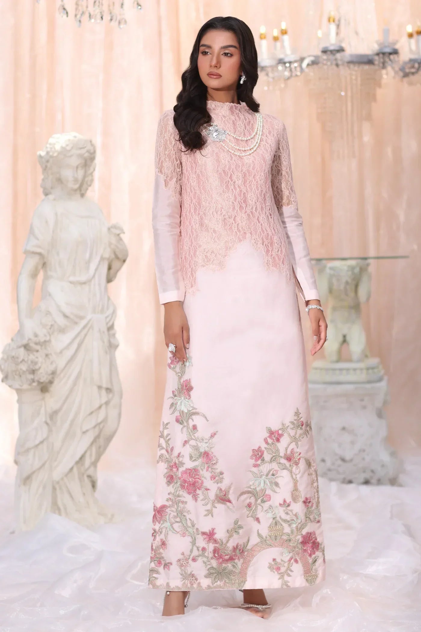 Musferah saad | The Serenade | Champagne Blush - House Of Hania