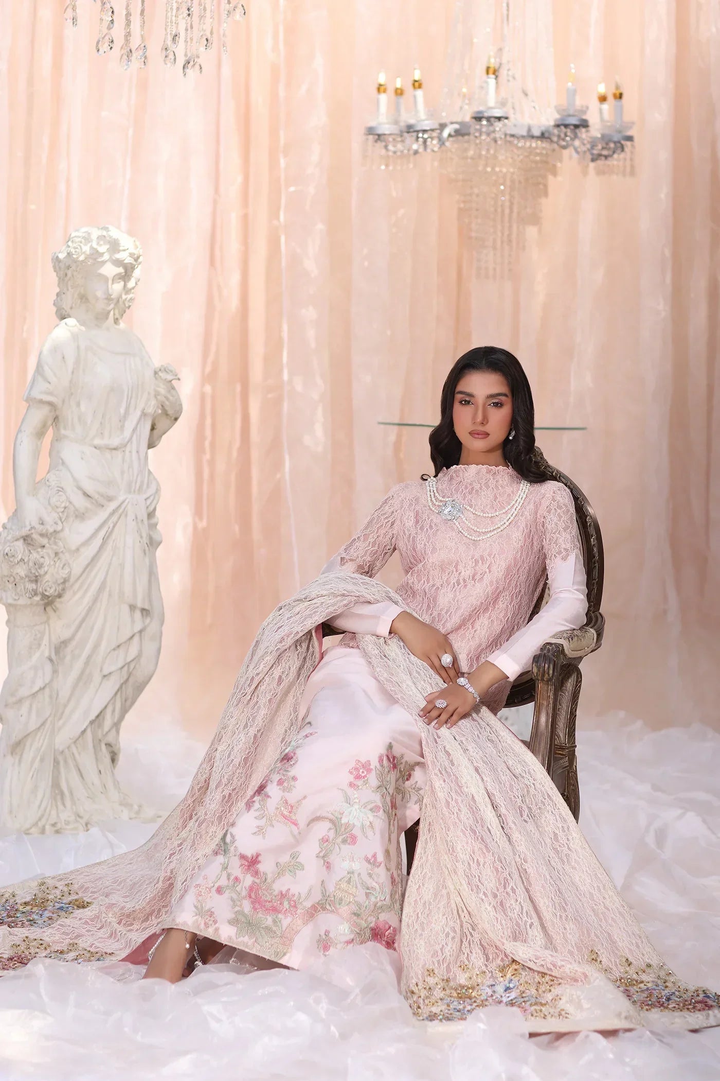 Musferah saad | The Serenade | Champagne Blush - House Of Hania