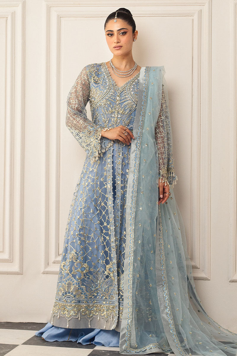 Mushq | Hemline Aura Debut Wedding Formals | PERIWINKLE - House Of Hania