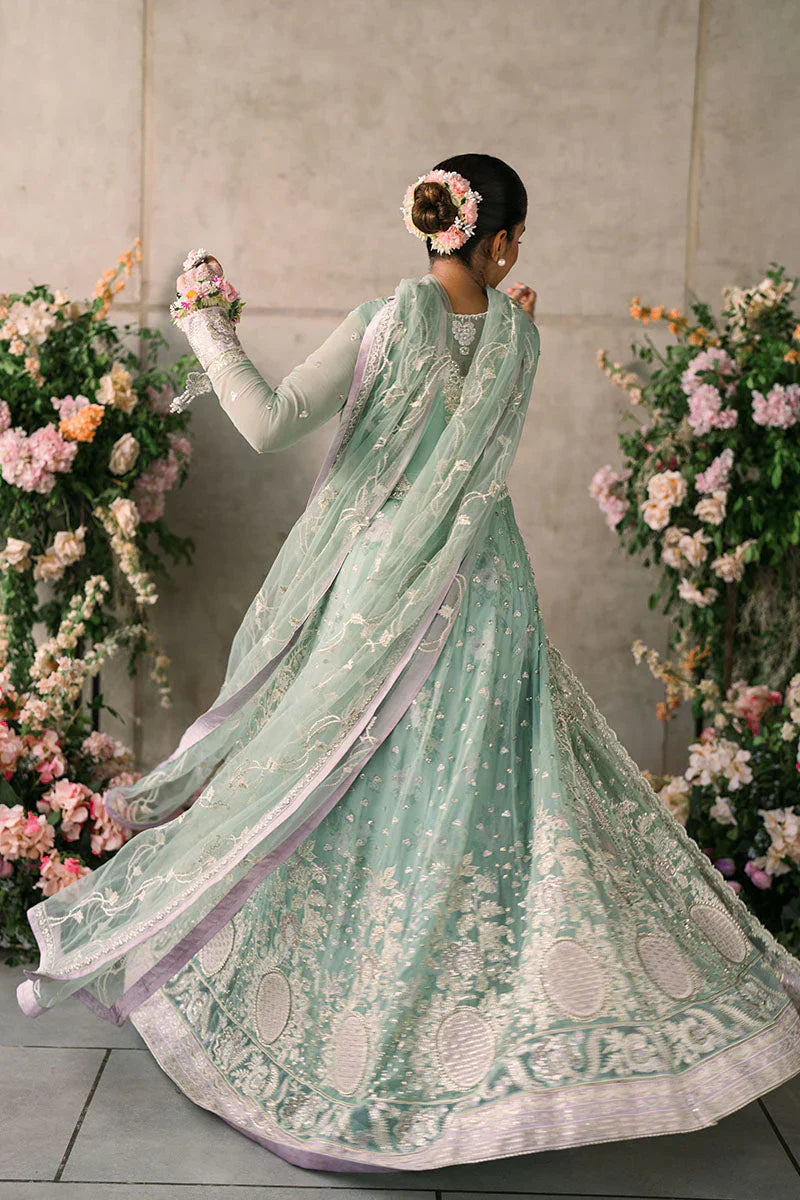 Mushq Mastani Evening Embroidered Chiffon 3Pc Suit MCH-02 FAIZA - House Of Hania