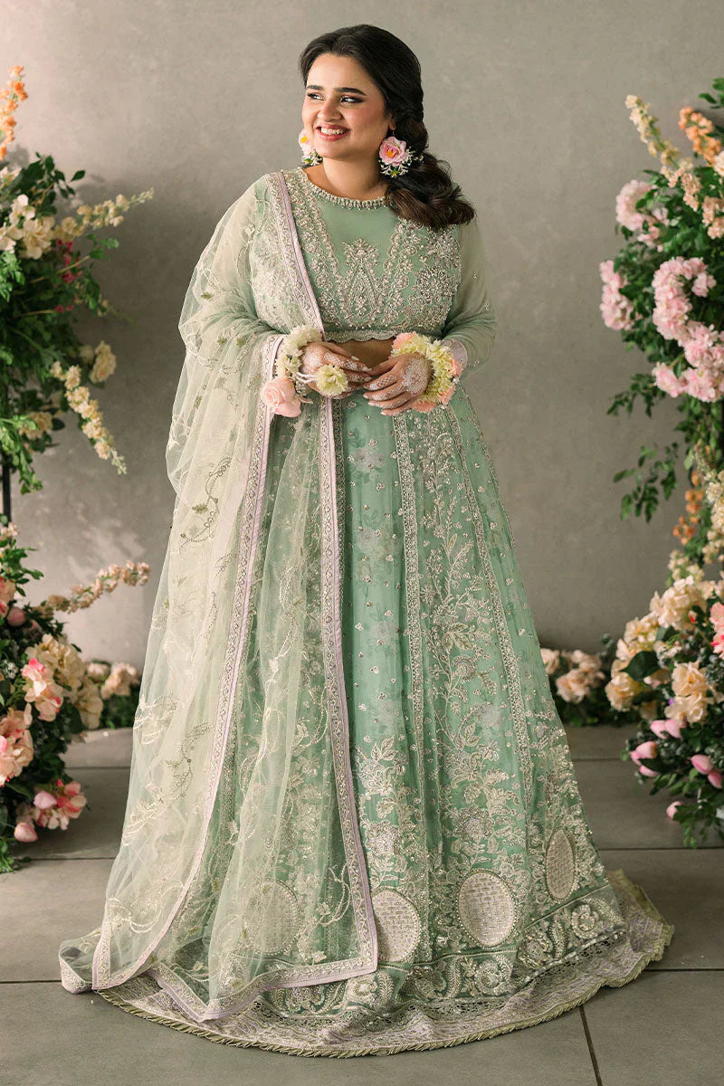 Mushq Mastani Evening Embroidered Chiffon 3Pc Suit MCH-02 FAIZA - House Of Hania