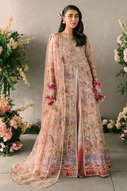 Mushq Mastani Evening Embroidered Chiffon 3Pc Suit MCH-04 SEHAR - House Of Hania