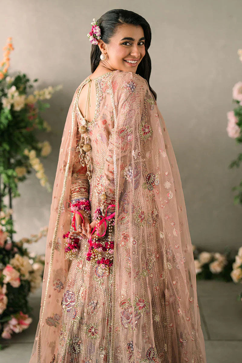 Mushq Mastani Evening Embroidered Chiffon 3Pc Suit MCH-04 SEHAR - House Of Hania