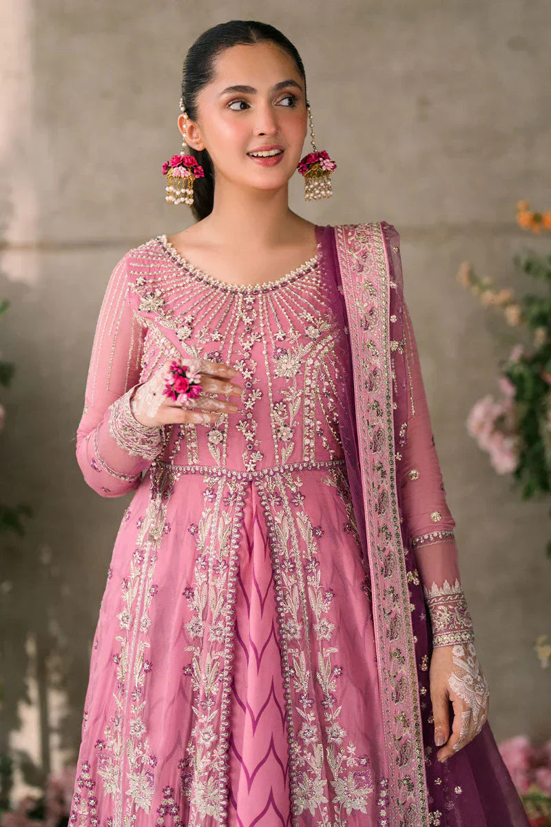Mushq Mastani Evening Embroidered Chiffon 3Pc Suit MCH-08 DUA - House Of Hania