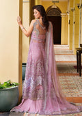 Mushq Stardust Embroidered Net 3Pc Suit MN23-02 Enchant - House Of Hania