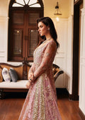 Mushq Stardust Embroidered Net 3Pc Suit MN23-04 Luster - House Of Hania