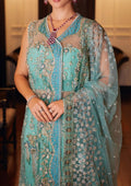 Mushq Stardust Embroidered Net Unstitched 3Pc Suit MN23-03 Astrum - House Of Hania