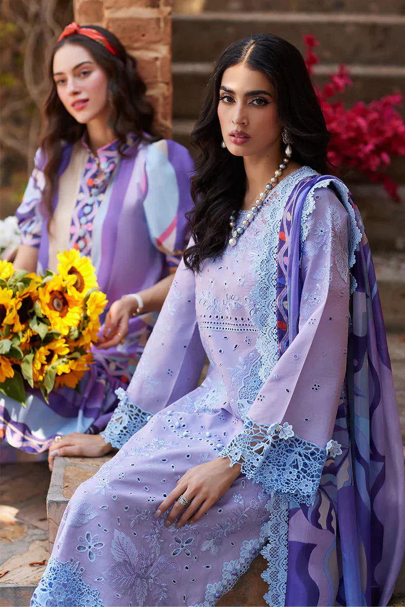Mushq Te Amo Embroidered Lawn 3Pc Suit MSL-2402 Ciao Couture - House Of Hania