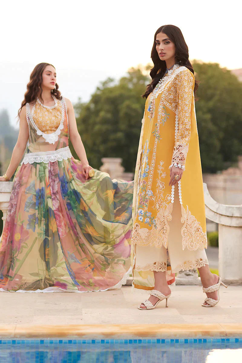 Mushq Te Amo Embroidered Lawn 3Pc Suit MSL-2405 Milano Moda - House Of Hania