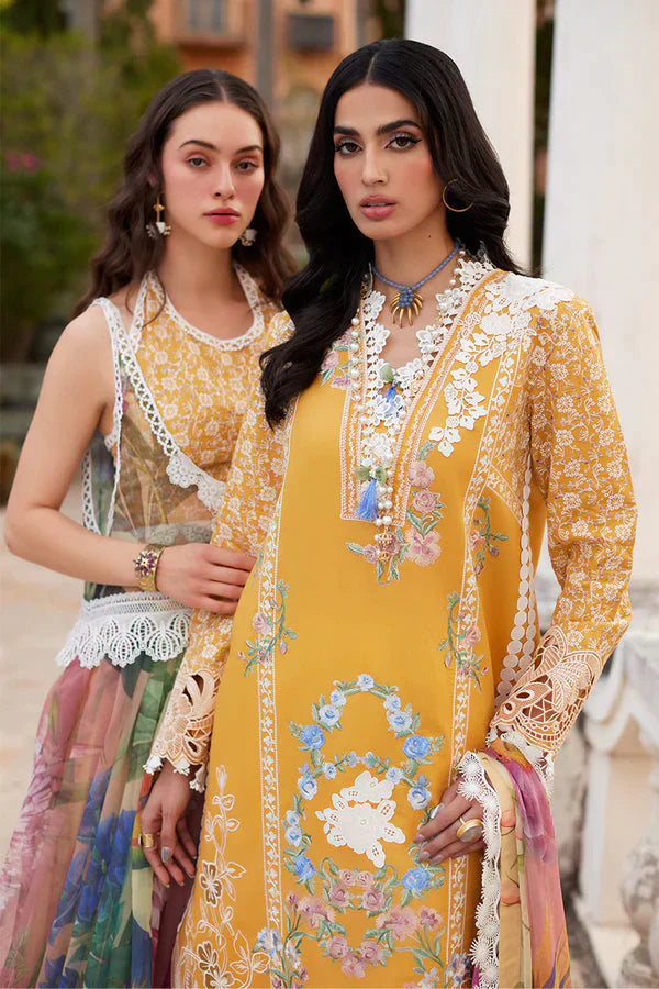 Mushq Te Amo Embroidered Lawn 3Pc Suit MSL-2405 Milano Moda - House Of Hania