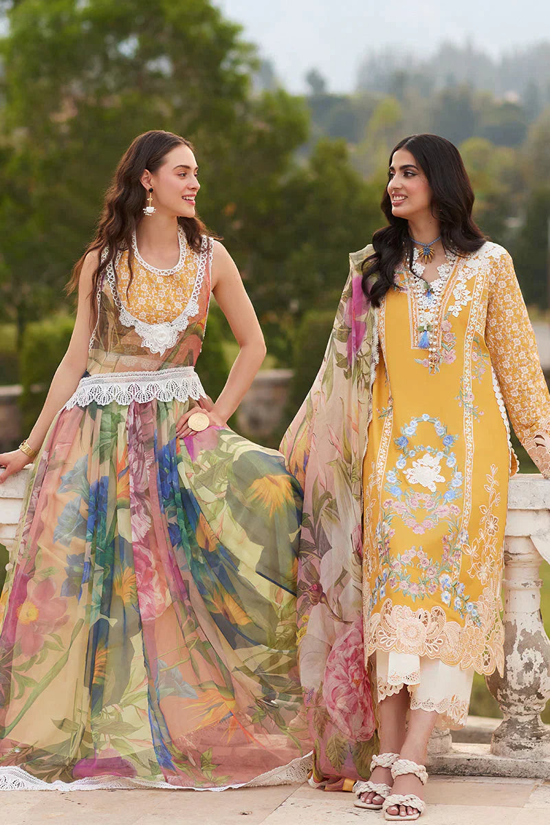 Mushq Te Amo Embroidered Lawn 3Pc Suit MSL-2405 Milano Moda - House Of Hania