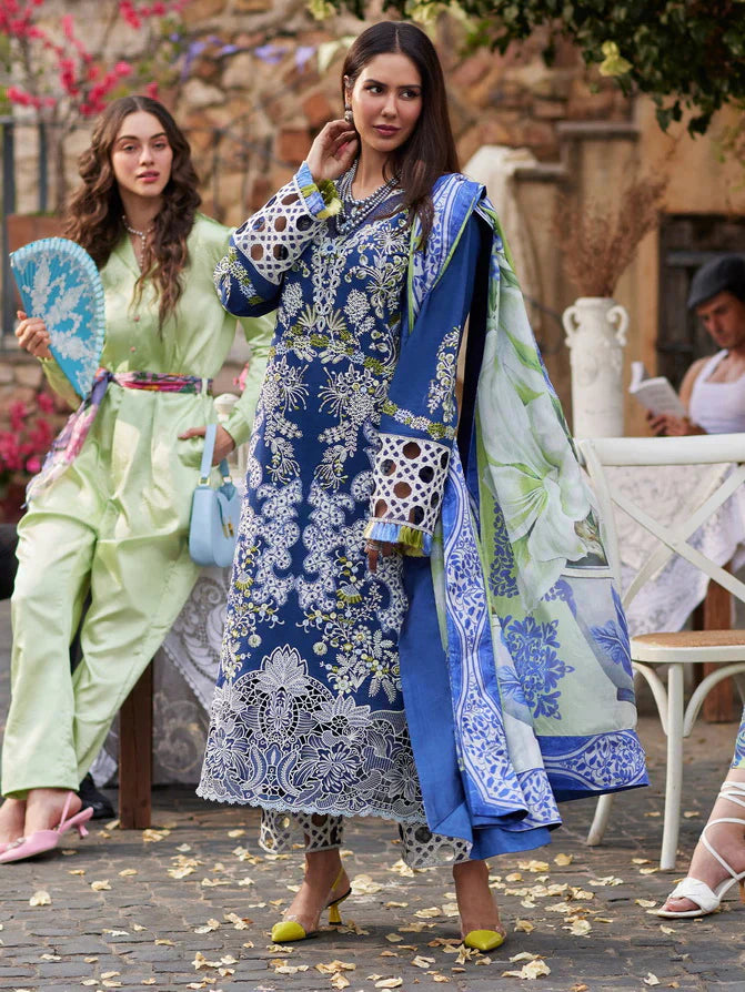 Mushq Te Amo Embroidered Lawn 3Pc Suit MSL-2406 Modena Magic - House Of Hania