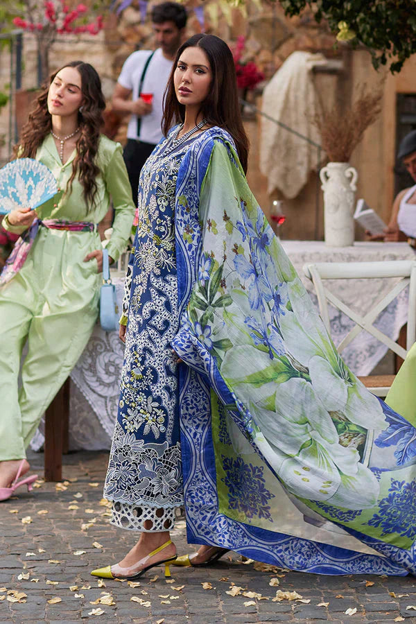 Mushq Te Amo Embroidered Lawn 3Pc Suit MSL-2406 Modena Magic - House Of Hania