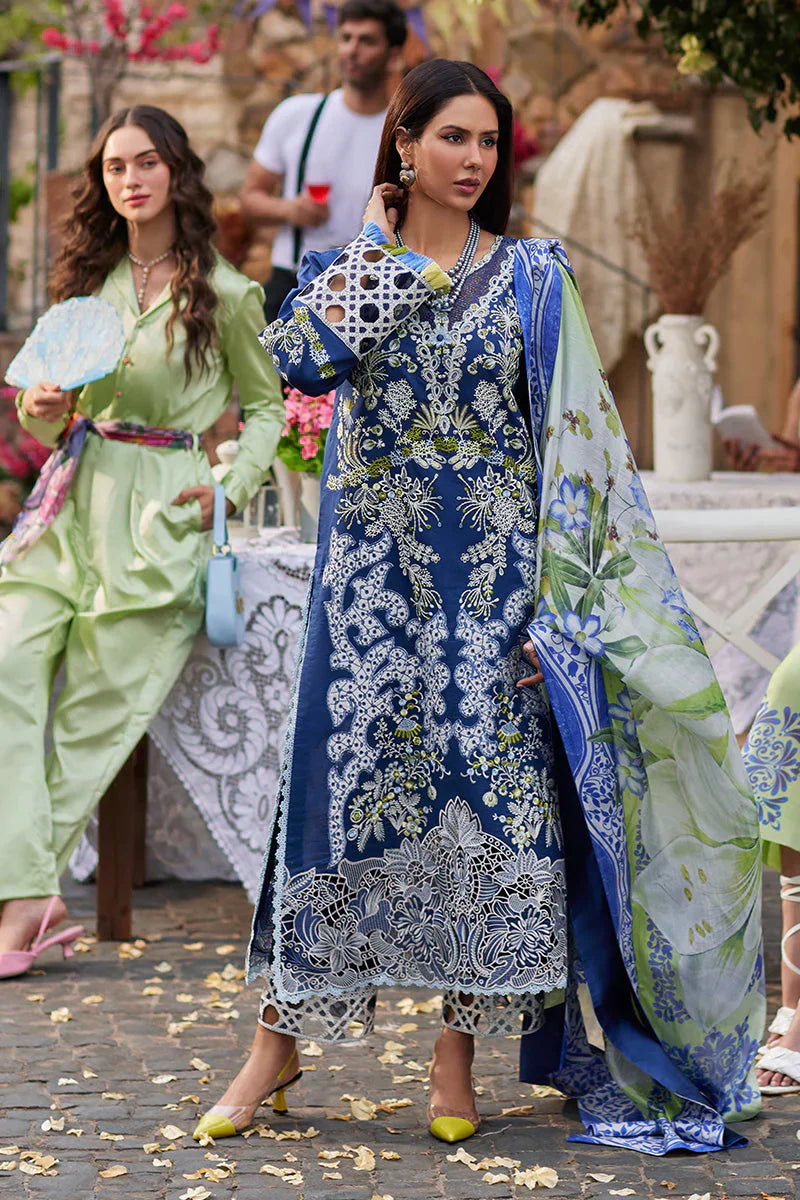 Mushq Te Amo Embroidered Lawn 3Pc Suit MSL-2406 Modena Magic - House Of Hania