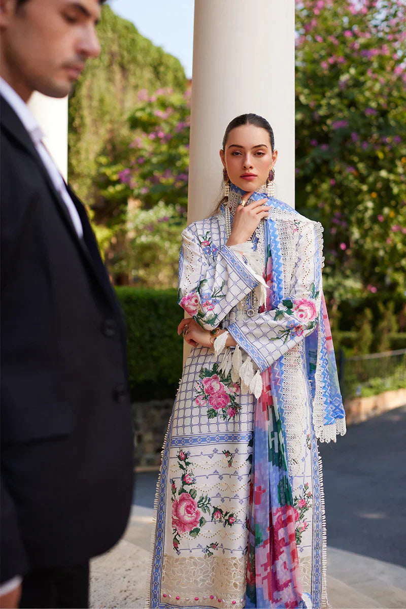 Mushq Te Amo Embroidered Lawn 3Pc Suit MSL-2407 Bella Belleza - House Of Hania