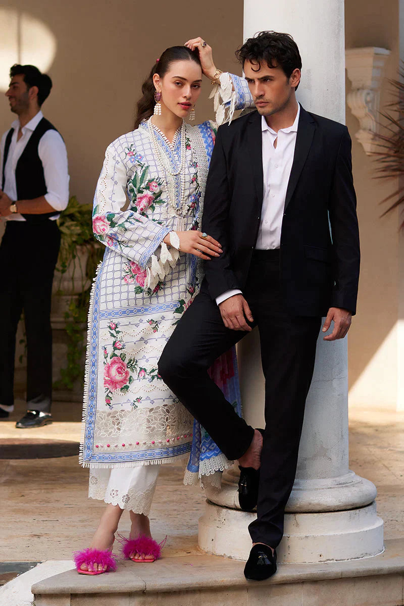 Mushq Te Amo Embroidered Lawn 3Pc Suit MSL-2407 Bella Belleza - House Of Hania