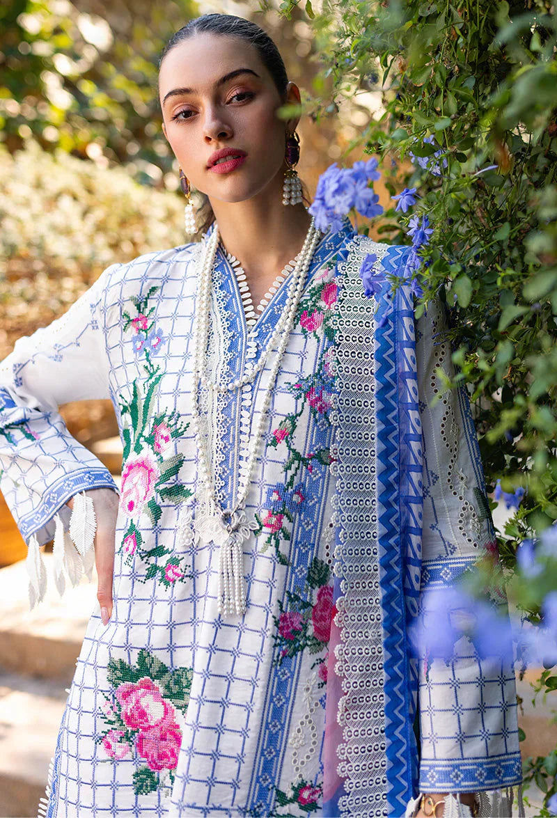 Mushq Te Amo Embroidered Lawn 3Pc Suit MSL-2407 Bella Belleza - House Of Hania