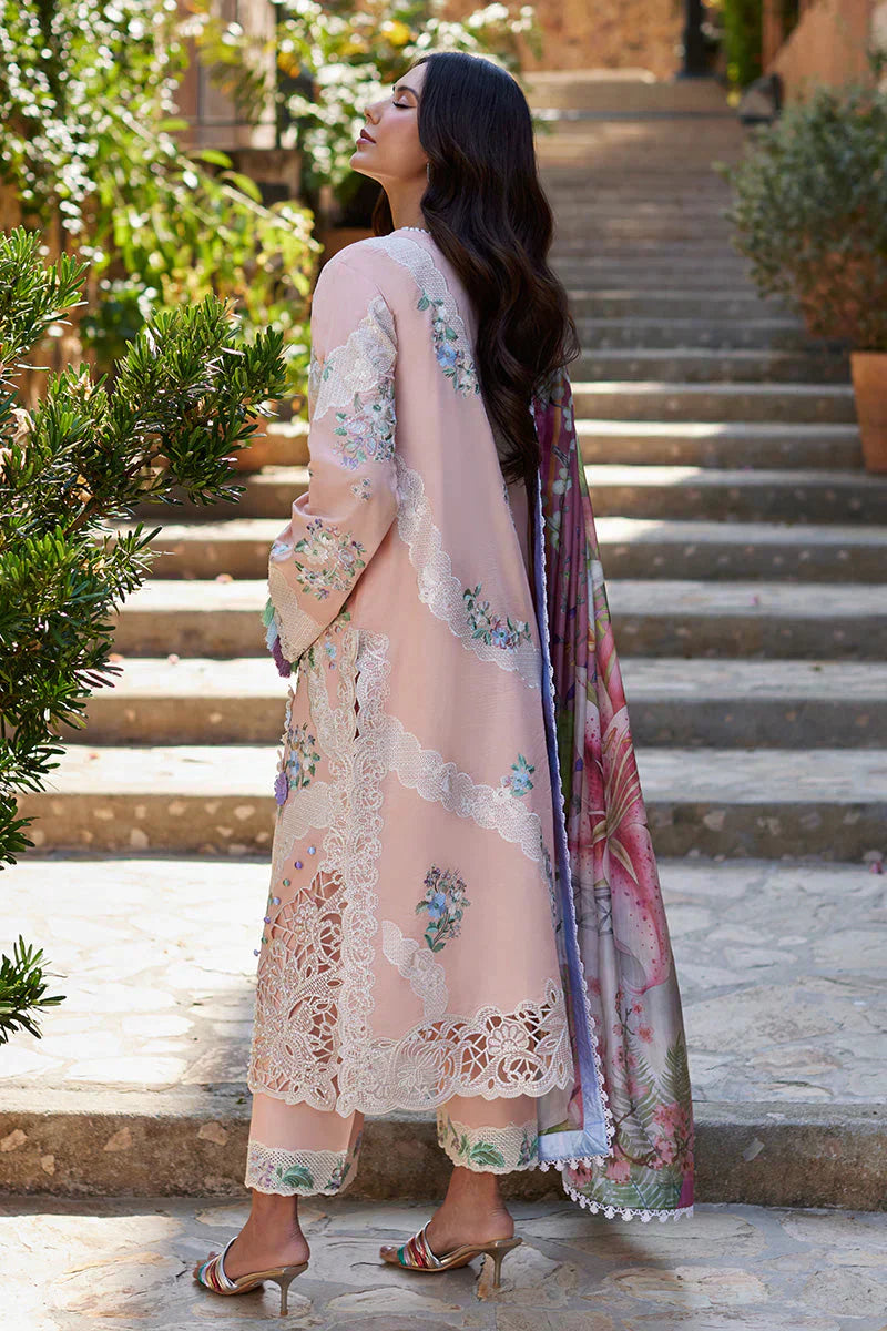 Mushq Te Amo Embroidered Lawn 3Pc Suit MSL-2409 Italiano Intrigue - House Of Hania