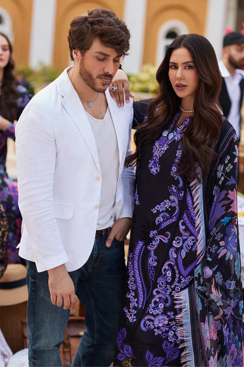 Mushq Te Amo Embroidered Lawn 3Pc Suit MSL-2410 Sardinia Splendor - House Of Hania