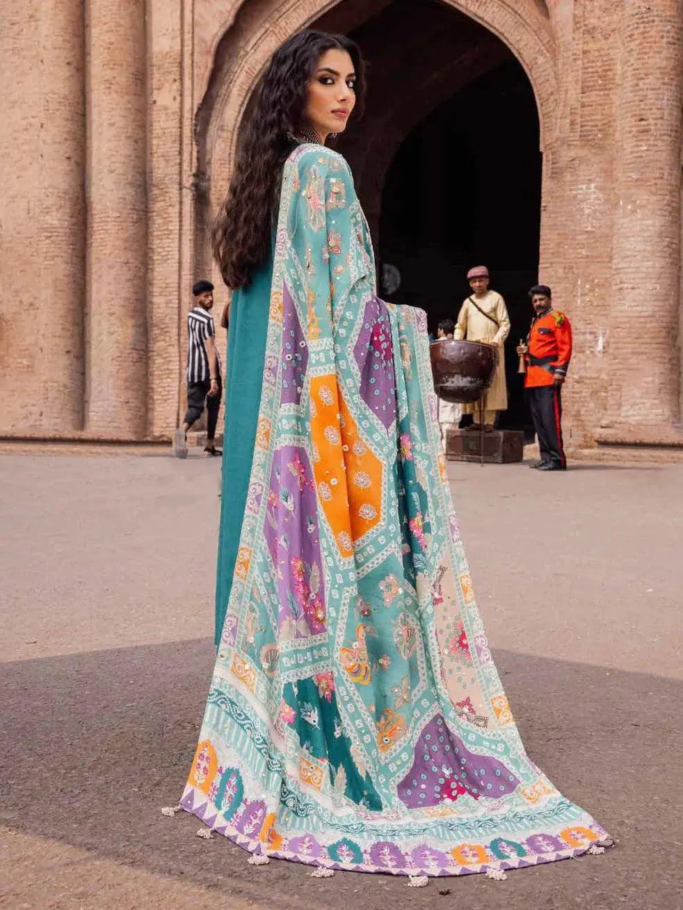 NUREH Bazaar Embroidered Chikankari Khaddar 3Pc Suit NE-51 - House Of Hania