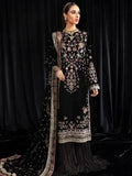 NUREH Maya Embroidered Velvet 3Pc Suit NS-104 KIYARA - House Of Hania