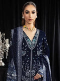 NUREH Maya Embroidered Velvet 3Pc Suit NS-105 SAFEENA - House Of Hania