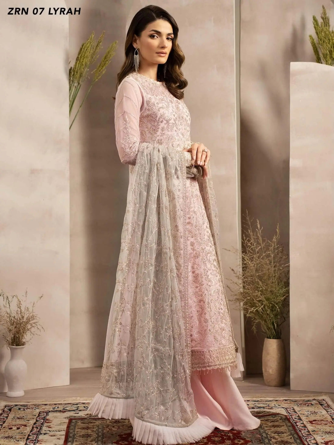 Naqsh by Zarif Festive Formal 3 Piece Suit ZRN-07 LYRAH - House Of Hania