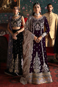 Niloufer by Mushq Embroidered Velvet 3Pc Suit MV23-02 SHIRIN - House Of Hania