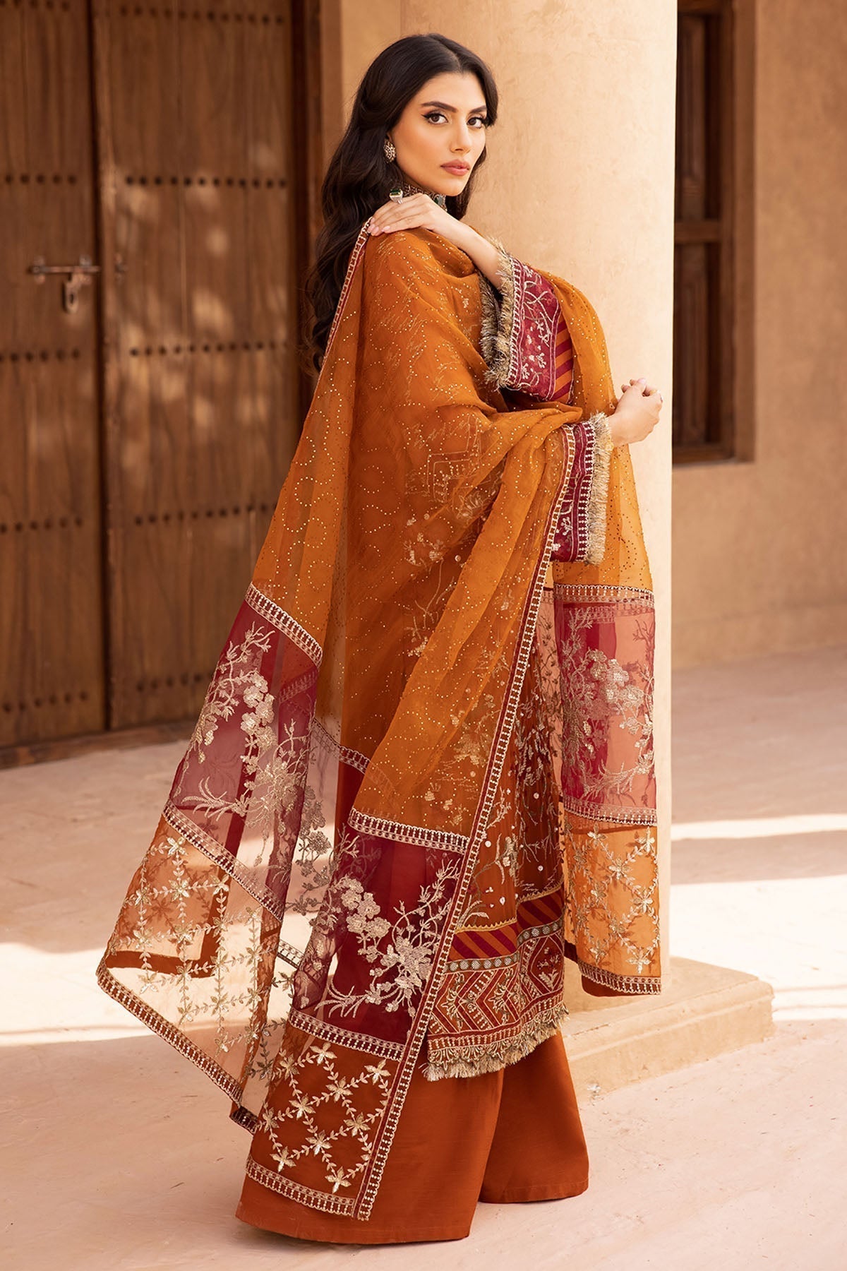 Nureh | Embroidered Luxury Chiffon | NEL-22 - House Of Hania