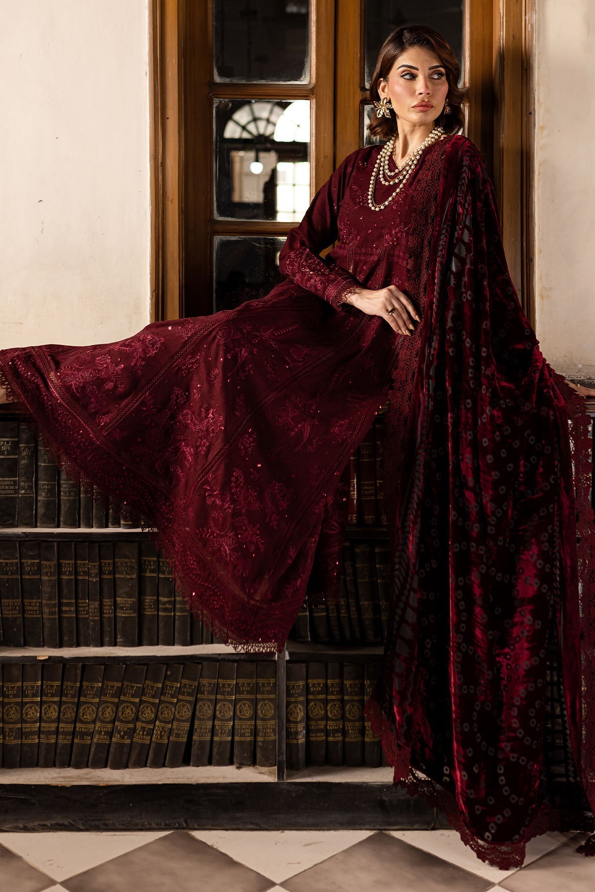 Nureh | Exclusive Shawls |  NE-121 - House Of Hania